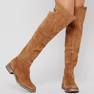 Free People Cumbria Suede Over the Knee Boots